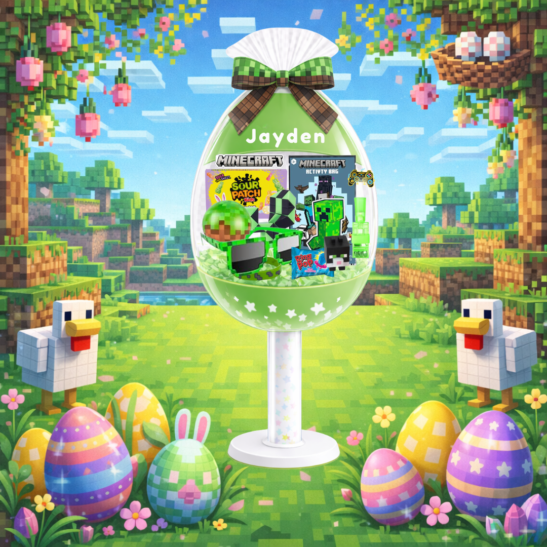 Minecraft Inspired Easter Egg Basket