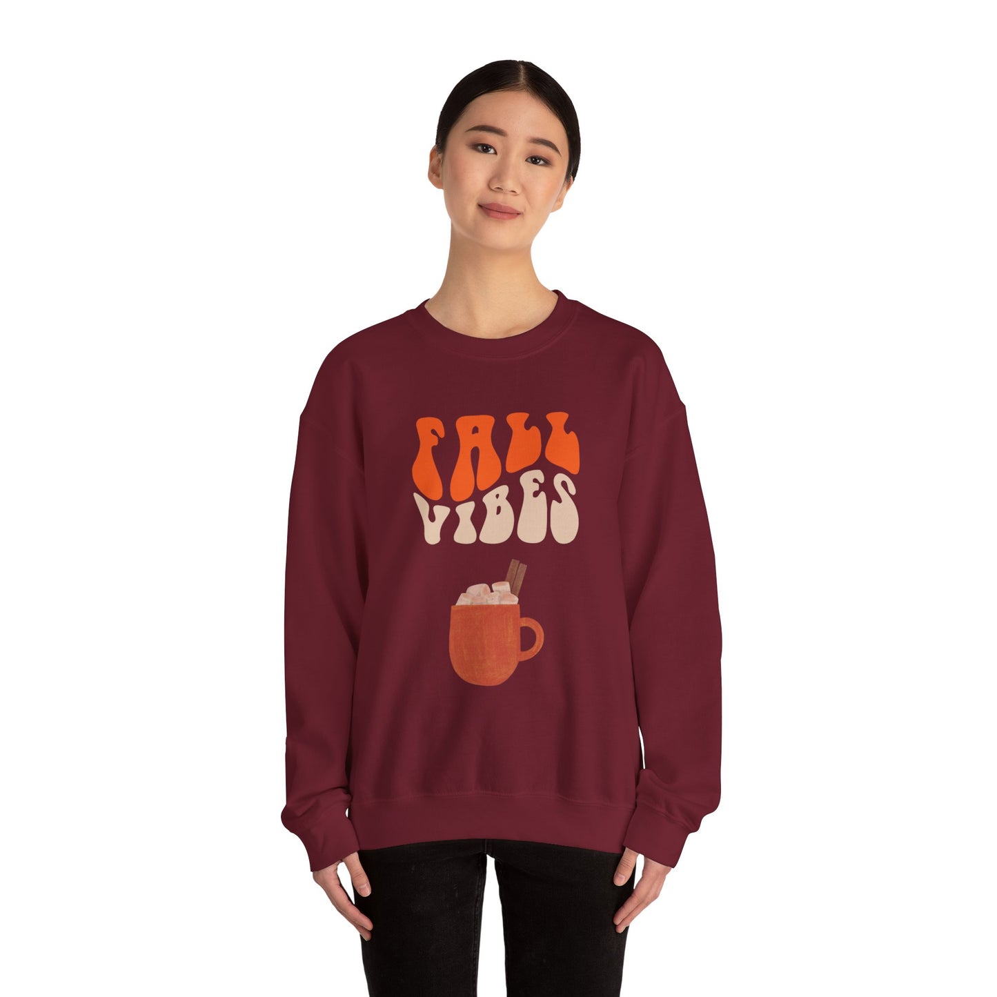 Fall Vibes Sweatshirt Choc