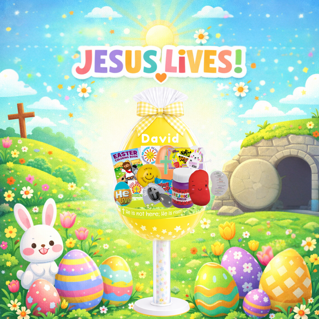 Jesus Lives Easter Egg Basket