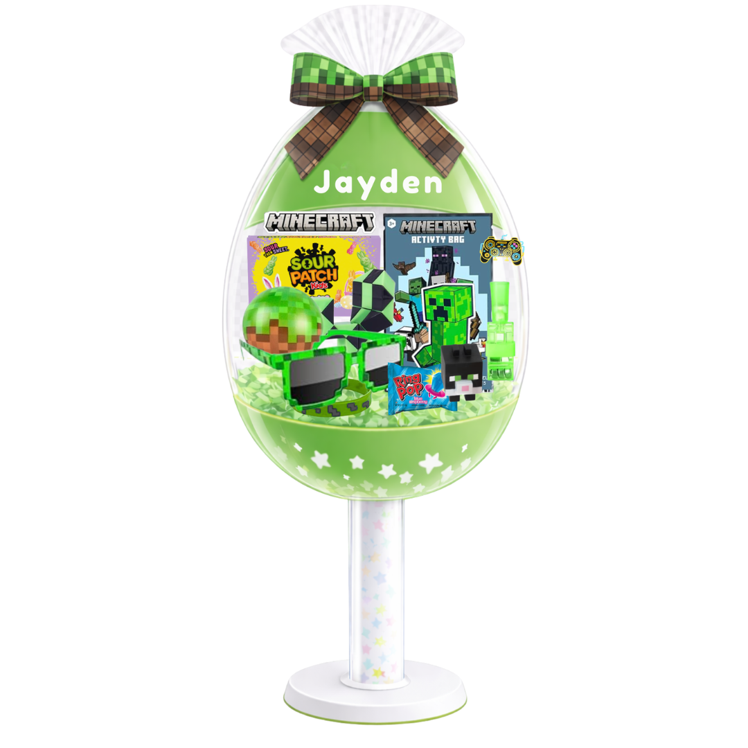 Minecraft Inspired Easter Egg Basket